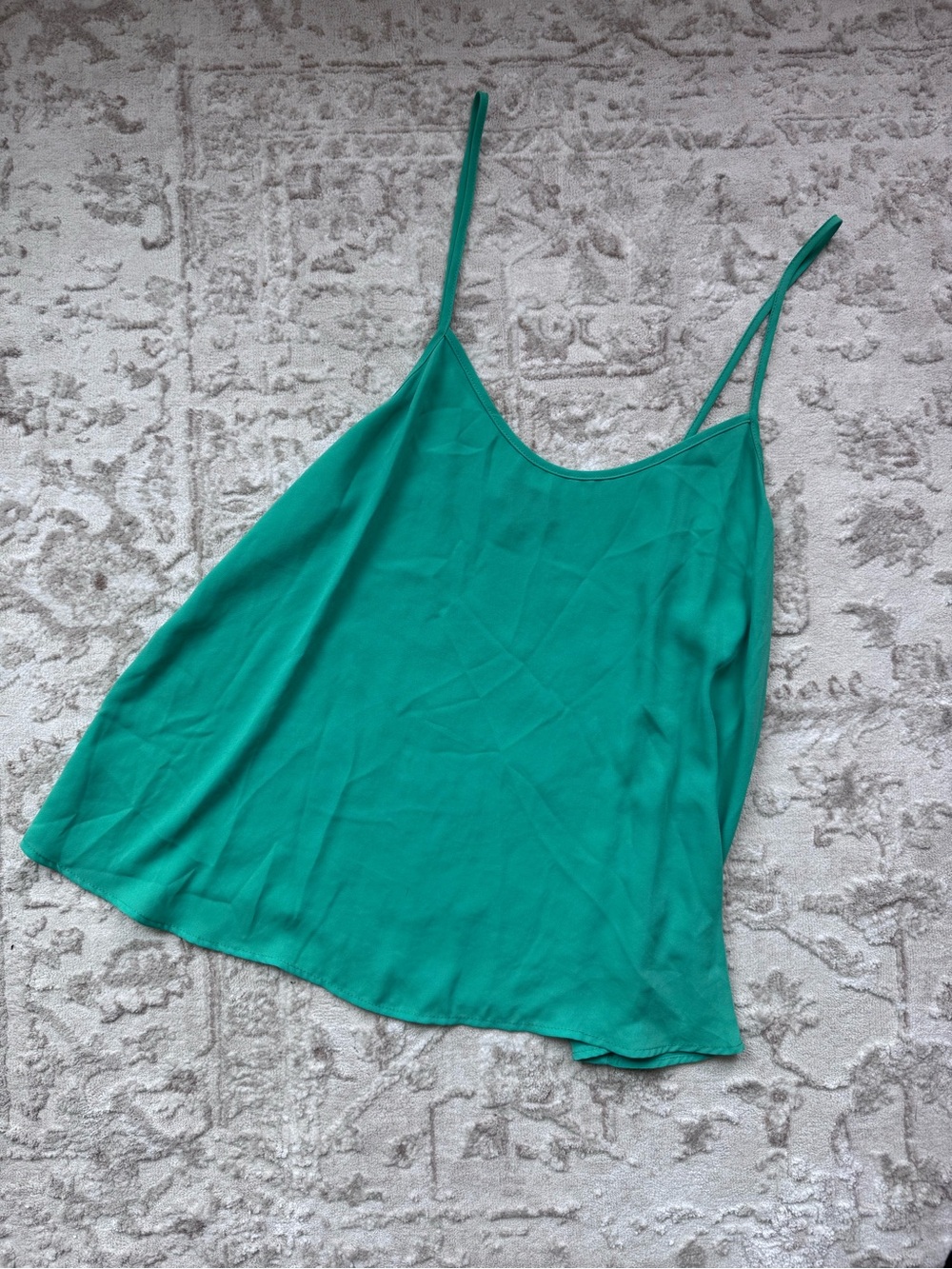 Top Shop Cami Top in Teal Green - Women